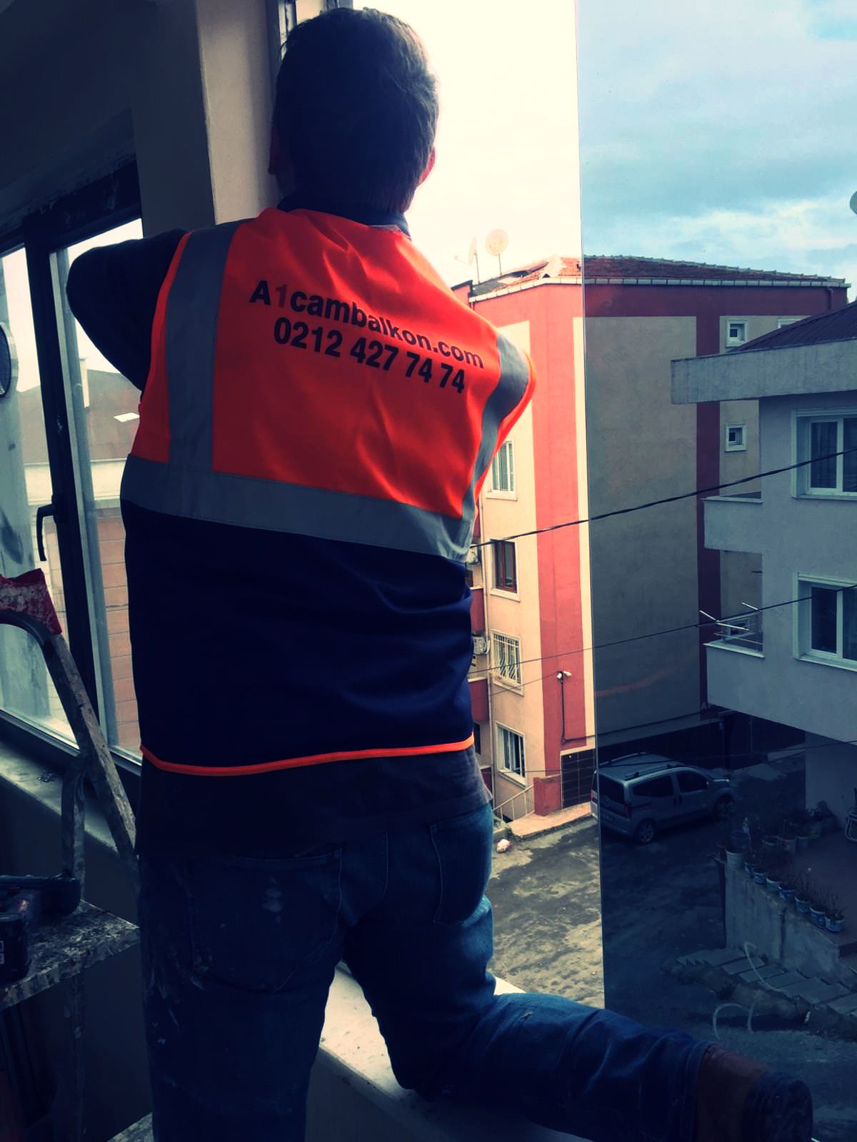 a1 cam balkon sistemleri montaj aşaması 2019